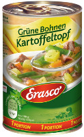 Erasco - 1 Portion - Grüne-Bohnen Kartoffeltopf 400 g Dose